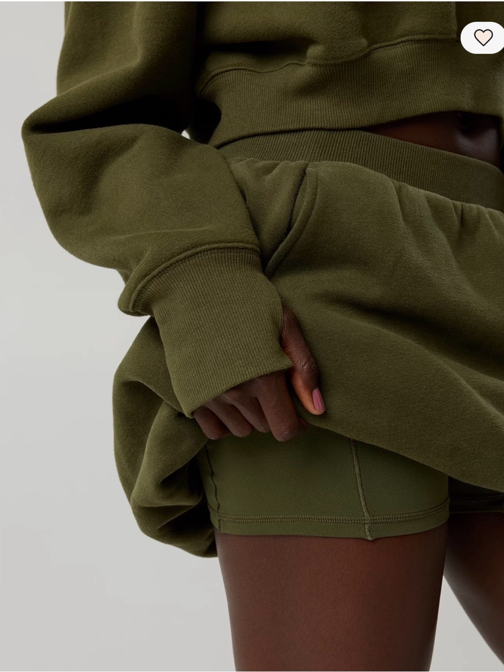 Offline by Aerie Olive Green Women’s High-Waist Bike Shorts small - Picture 1 of 6